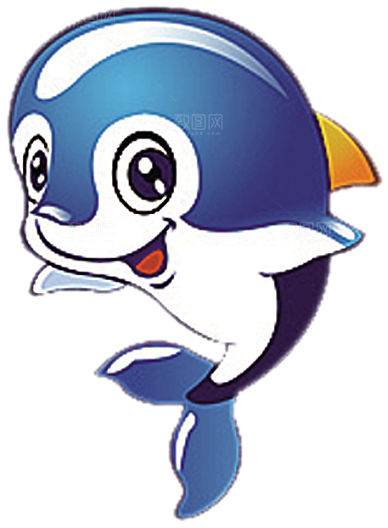 海豚元素素材免抠设计