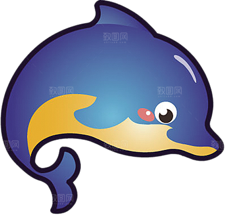 海豚元素素材免抠设计