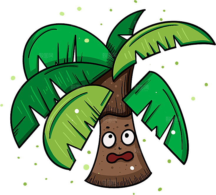 椰子树元素设计素材免抠