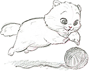 卡通小猫咪设计素材免抠