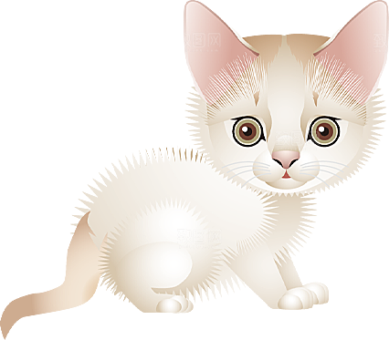 卡通小猫咪设计素材免抠