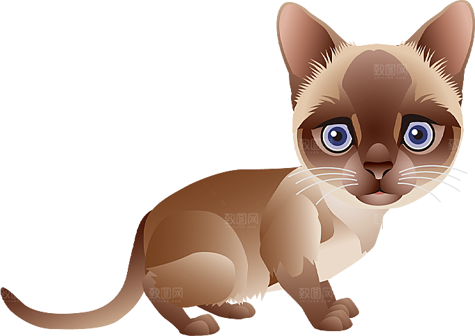 卡通小猫咪设计素材免抠