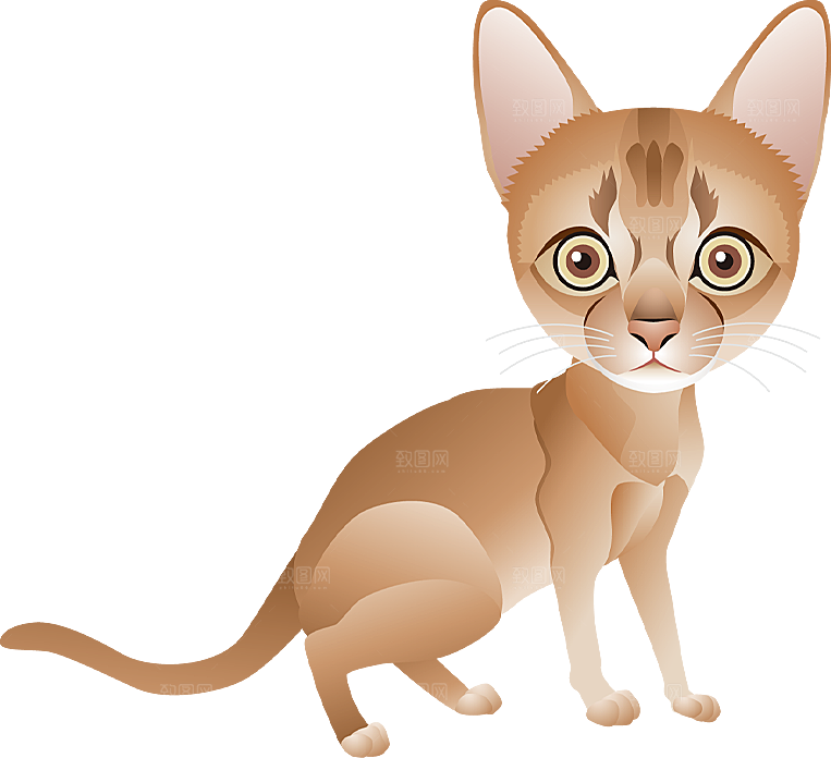 卡通小猫咪设计素材