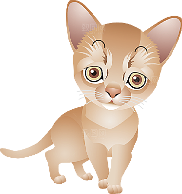 卡通小猫咪设计素材