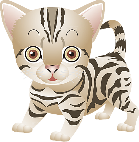 卡通小猫咪设计素材