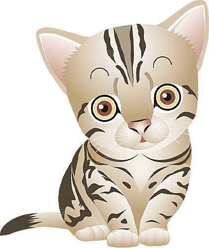 卡通小猫咪设计素材免抠