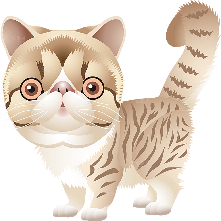 卡通小猫咪设计素材免抠