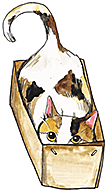 卡通小猫咪设计素材免抠