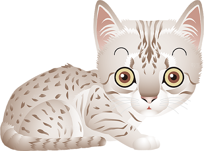 卡通小猫咪设计素材免抠