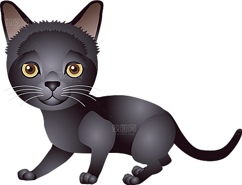 卡通小猫咪设计素材