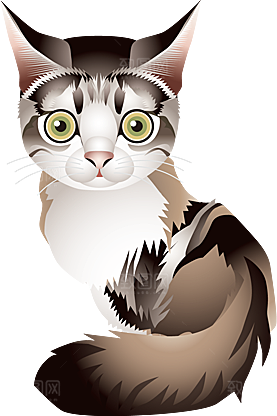 卡通小猫咪设计素材