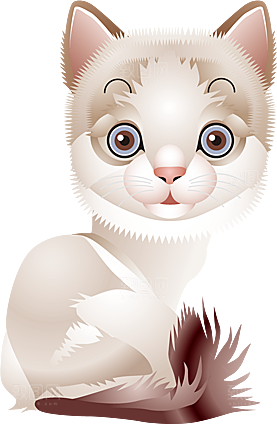 卡通小猫咪设计素材