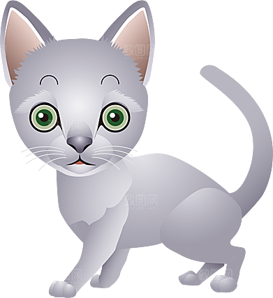 卡通小猫咪设计素材