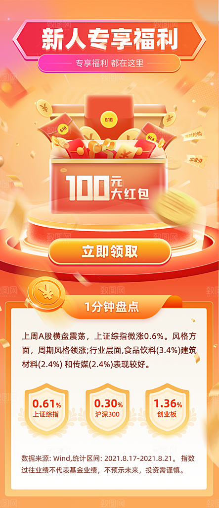 金融理财投资推荐手机海报
