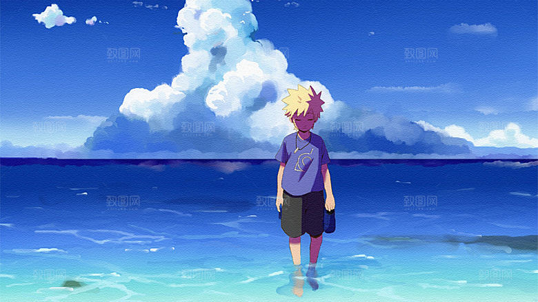 创意人物插画动漫壁纸