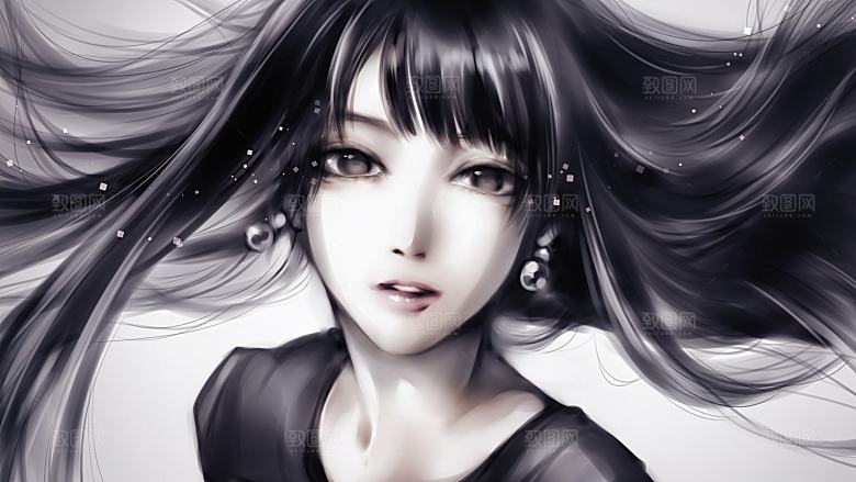 创意人物插画动漫壁纸