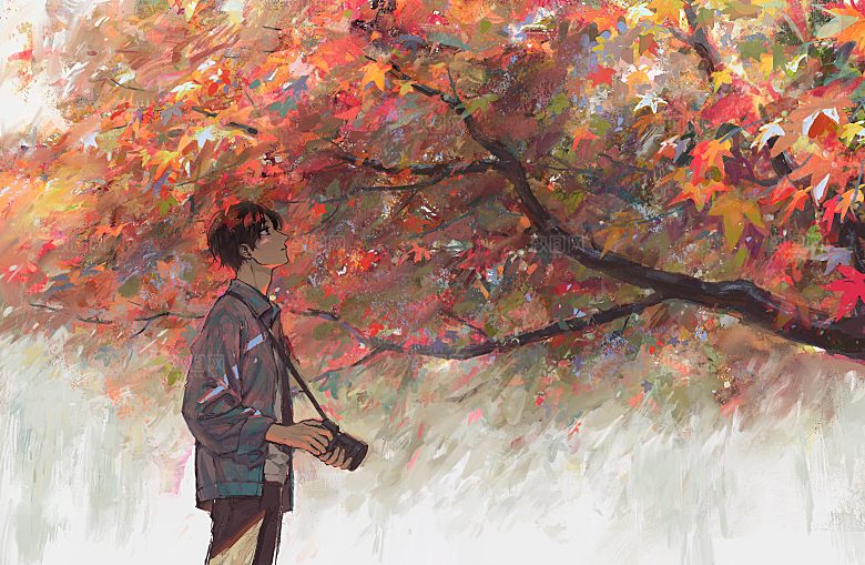手绘动漫插画壁纸人物插画