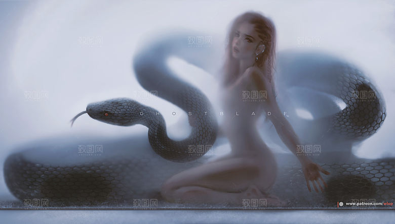 卡通数字艺术人物插画壁纸