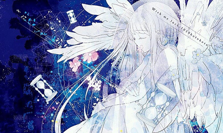创意插画人物数字艺术背景
