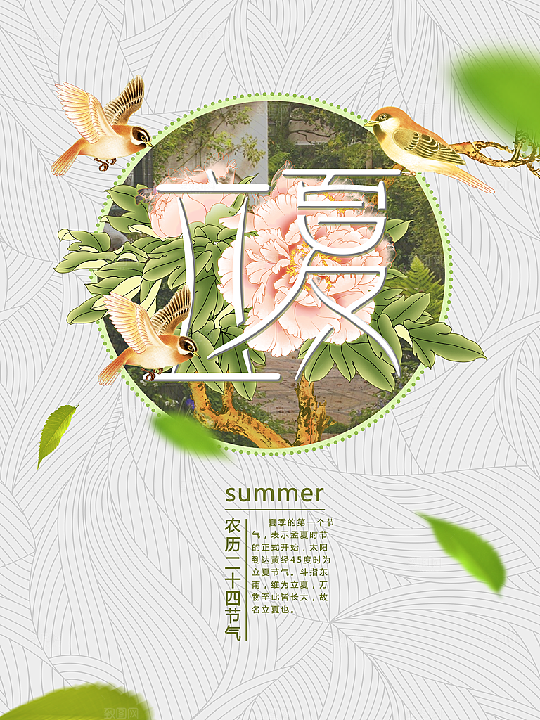 立夏节气立夏海报