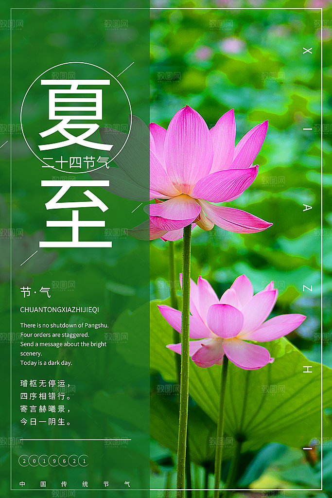 夏至节气夏至海报