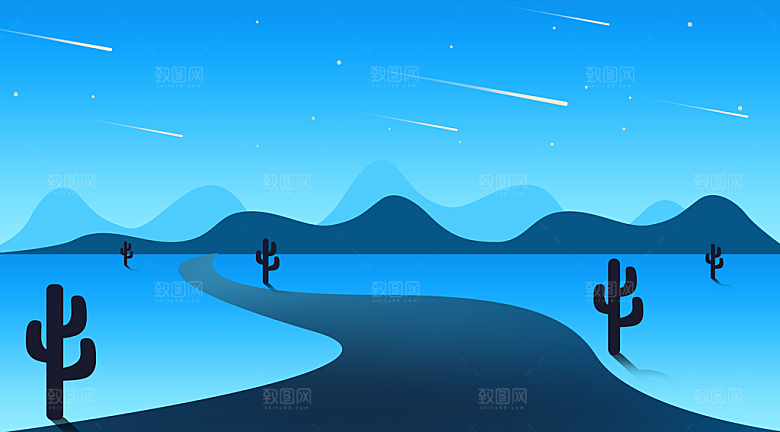 微光风景插画微光插画