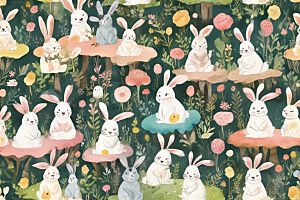 快乐小兔子的梦幻森林乐园
