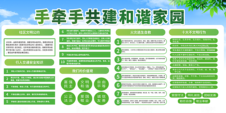 创建文明城市 构建和谐社会