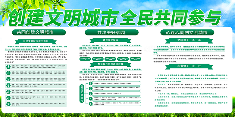 创建文明城市 构建和谐社会