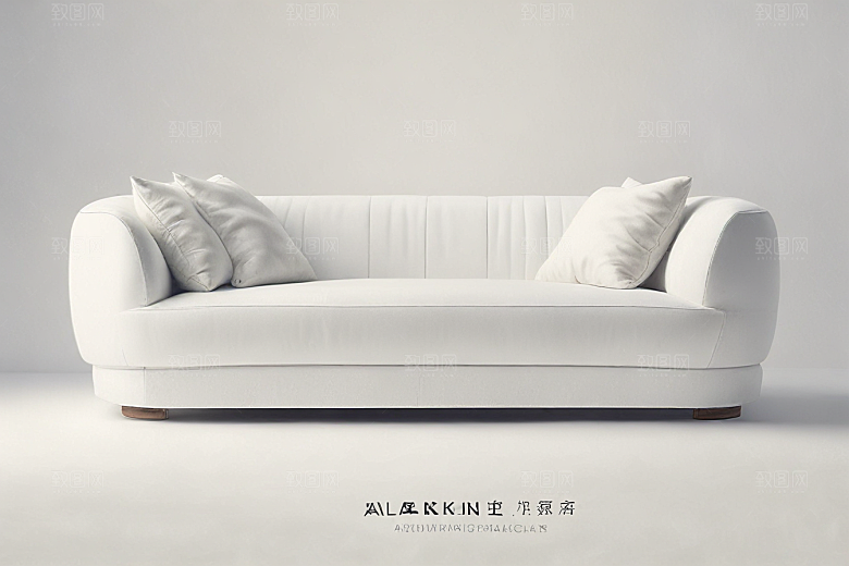 简约现代布艺沙发双人位图片