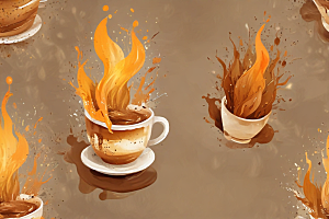 咖啡飞溅创意图片