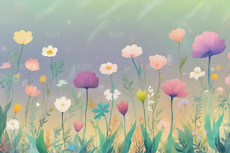 梦幻森林小女孩图片
