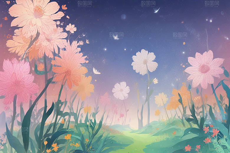 梦幻森林小女孩图片