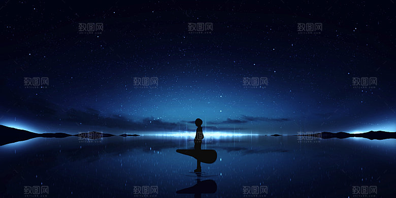 创意风景漫画可爱数字艺术
