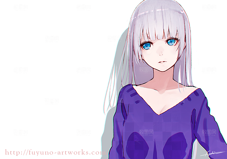 手绘风景漫画素材元素