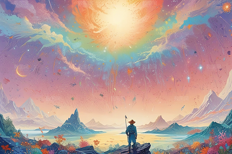 梦幻峡谷风情画图片