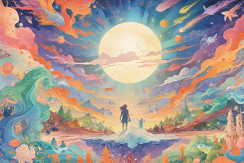 梦幻峡谷风情画图片