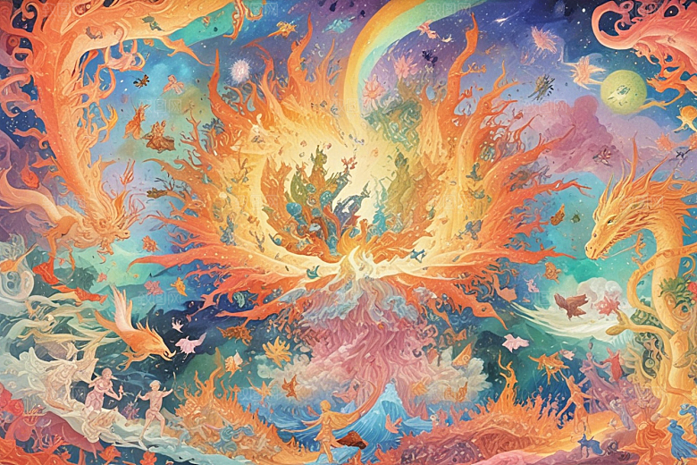 幻想宇宙奇幻风景画图片