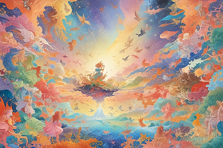 幻想宇宙奇幻风景画图片