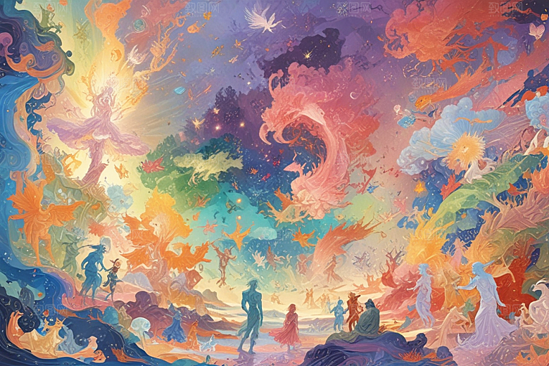 幻想宇宙奇幻风景画图片