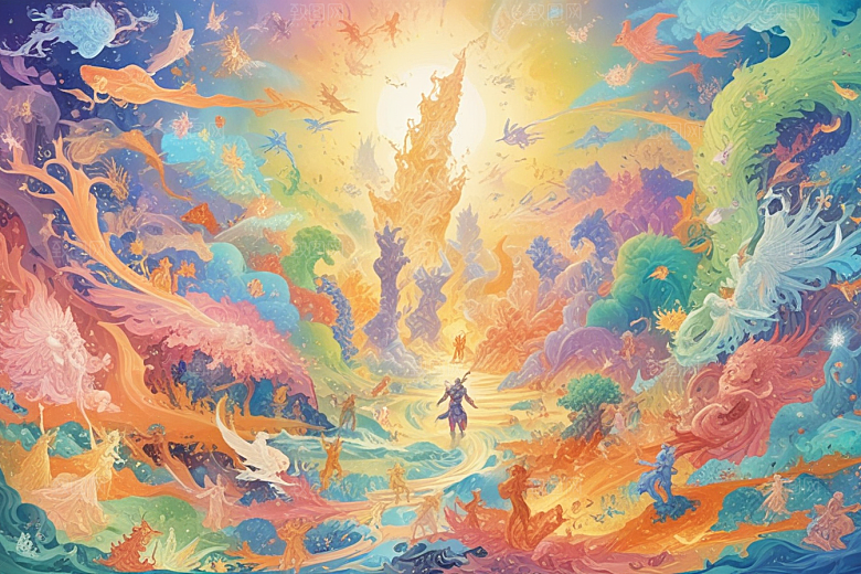 幻想宇宙奇幻风景画图片