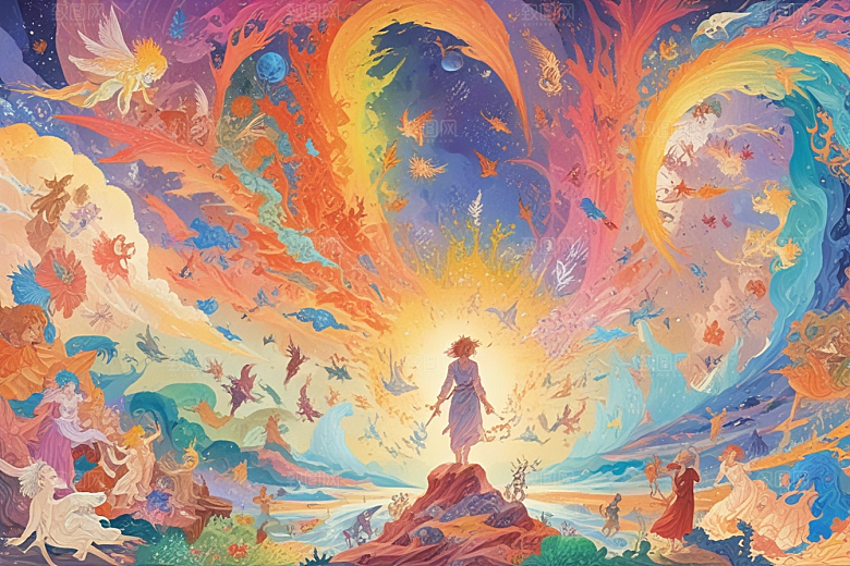 幻想宇宙奇幻风景画图片