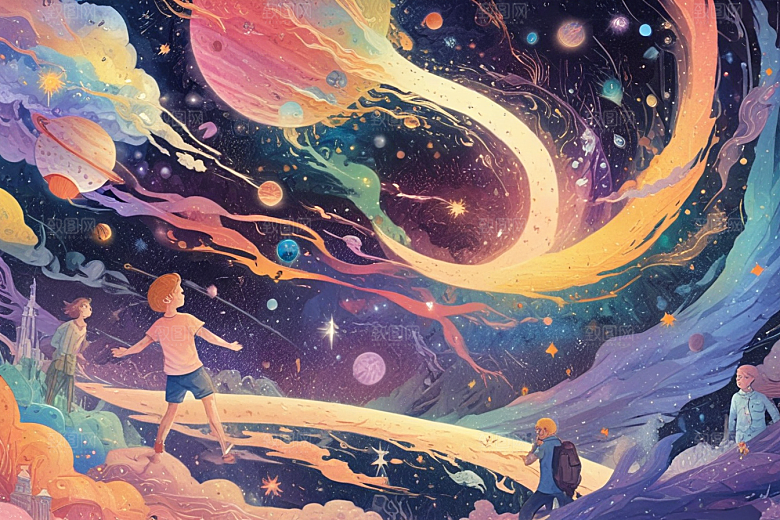 幻想宇宙奇幻风景画图片