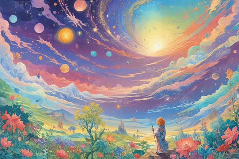 幻想宇宙奇幻风景画图片