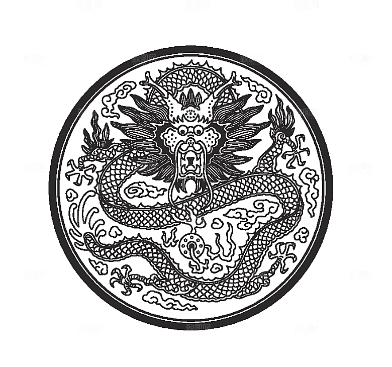 矢量凤凰花纹元素