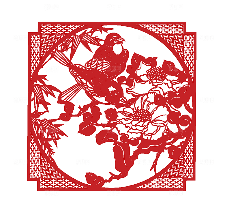 中国风剪纸创意素材