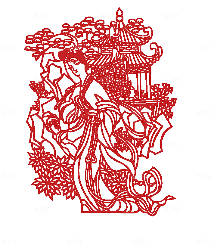 中国风剪纸创意素材
