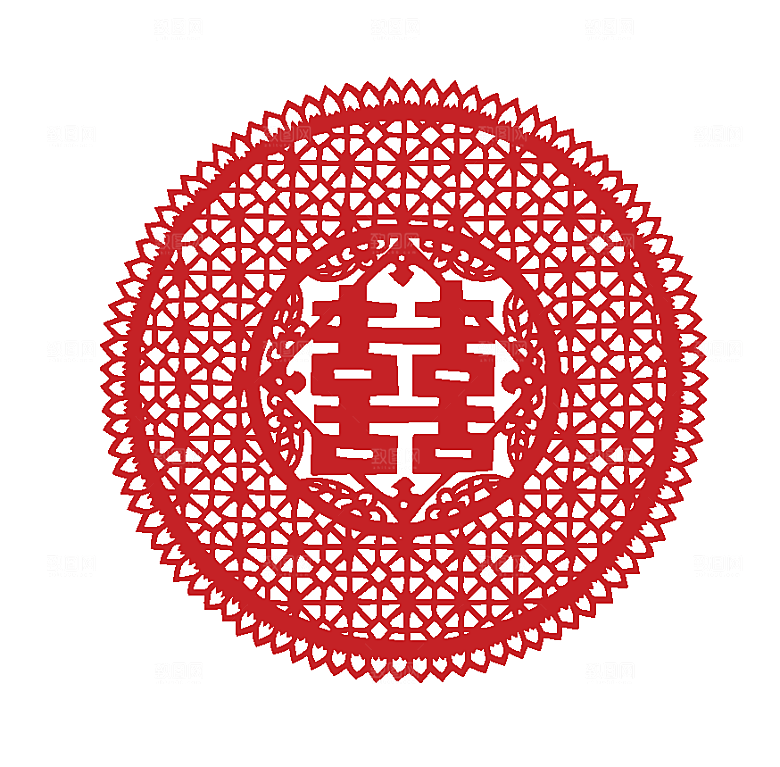 矢量中国风剪纸底纹素材