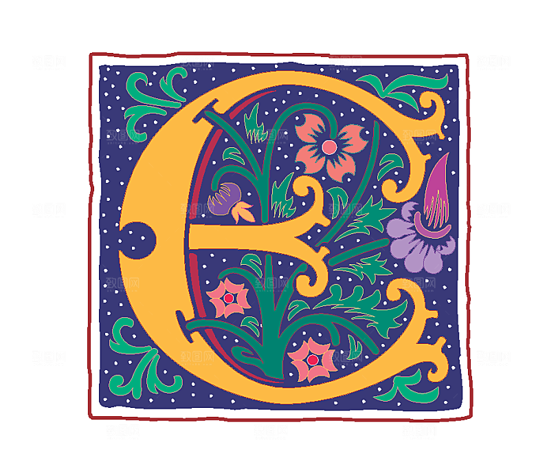 创意花纹字母设计生产
