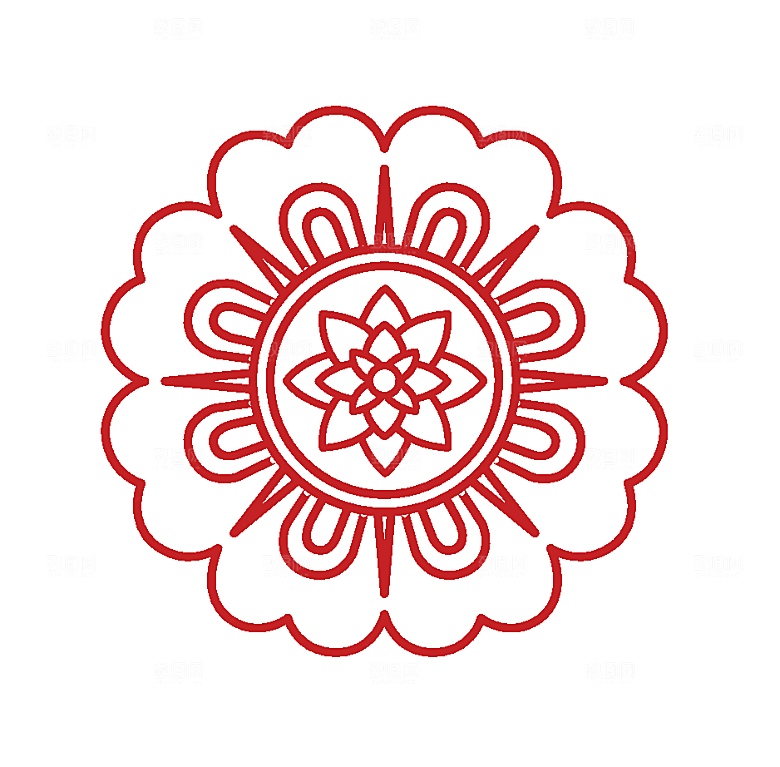 中式花纹元素底纹素材
